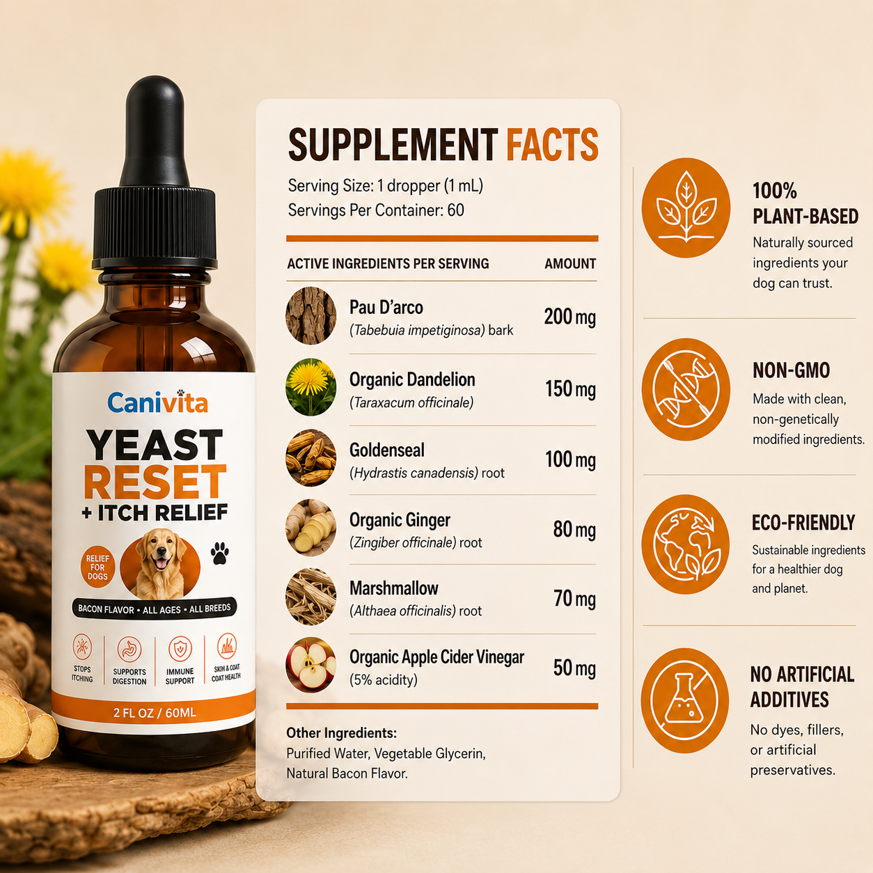 Canivita Yeast Reset + Itch Relief Drops